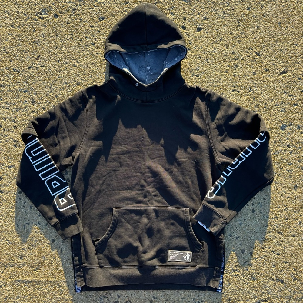 AAPE By Bathing Ape Galaxy AAPE Universe Short Sleeve Long Sleeve Hoodie